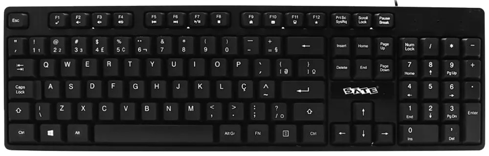 Teclado Satellite AK-921 USB - Black (Portugués)